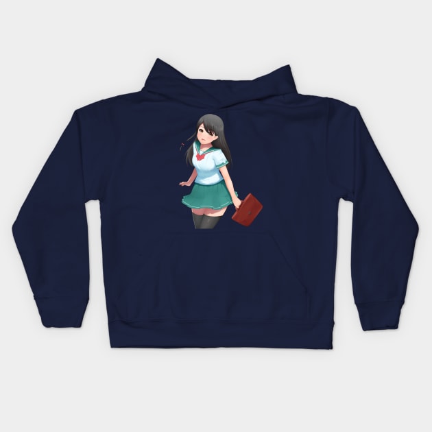 Kawaii Moe Manga Girl Awesome Manga Gift idea Kids Hoodie by MIRgallery